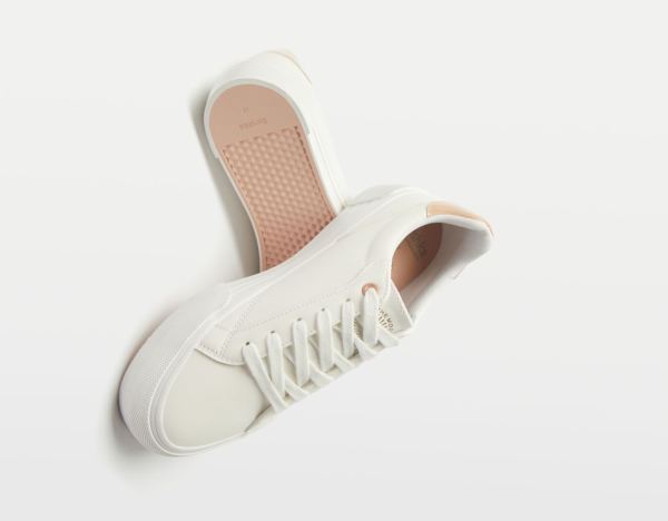 Bershka Contrast Plattform Sneakers Damen Weiß | MHwd3wdk72K