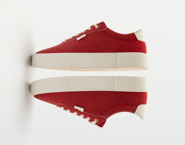 Bershka Contrasting Sportschuhe Herren Rot | niWhrZj9fYA