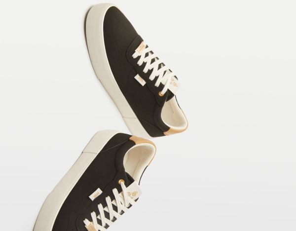 Bershka Contrasting Sportschuhe Herren Schwarz | h0OR9G1NGag