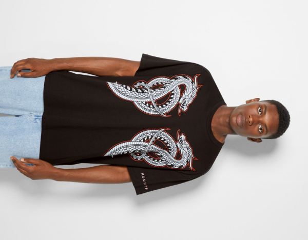 Bershka House Of Dragons Oversize Boxy-fit T-shirts Herren Schwarz | jO7dgEtrEiT