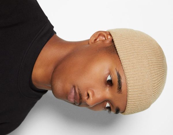 Bershka Kurzes Beanie Kappen Herren Braun | BP4Nf9fx03k