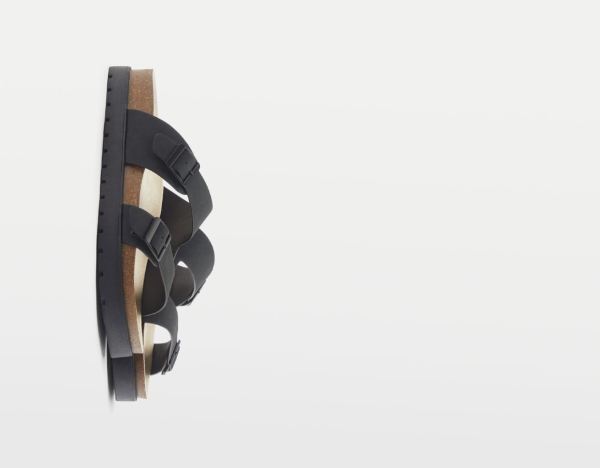 Bershka With Straps And Buckles Sandalen Herren Schwarz | g49hrxM1Qyp