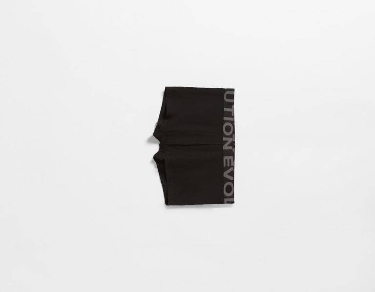 Bershka 3-pack Of Briefs With Lettering Unterwäsche Herren Schwarz | hvfYnkmrOUu