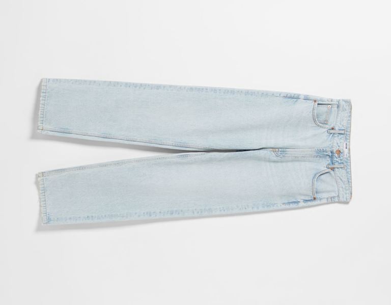 Bershka Baggy Jeans Herren Hellblau | 61JPLxKtMNM