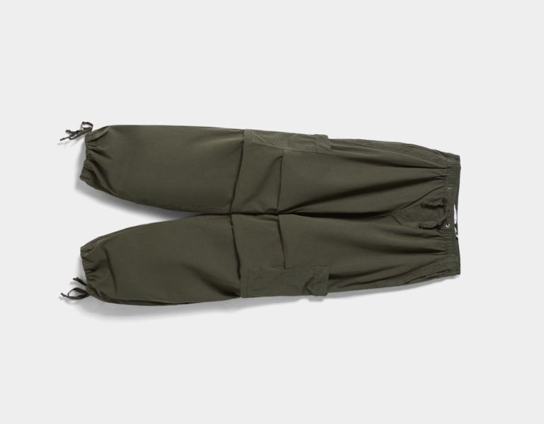 Bershka Cargo Parachute Hose Damen Khaki | lHeOo5uPeWI