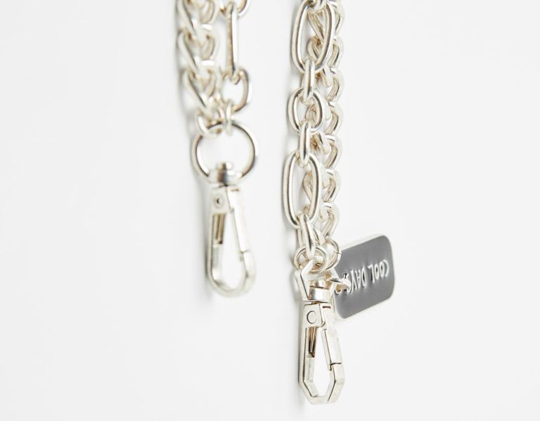 Bershka Chain Key Ring Gürtel Herren Silber | a7Xw32xk4Mf