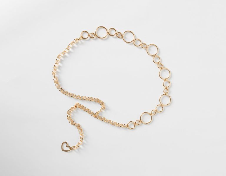 Bershka Chain With Rings Gürtel Damen Gold | 5ijgEj1Pq3U