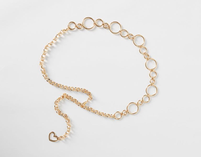 Bershka Chain With Rings Gürtel Damen Gold | 5ijgEj1Pq3U