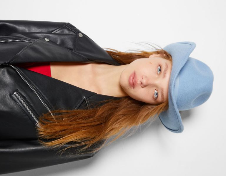 Bershka Cowboy Hüte Damen Hellblau | MQpRydCOTvV