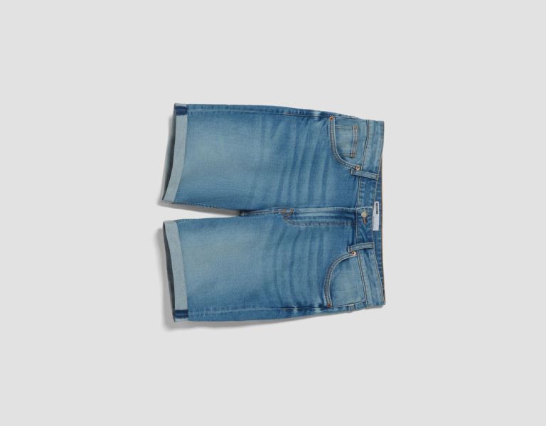 Bershka Denim Bermuda Kurze Hose Herren Hellblau | o3U04GrtRjD