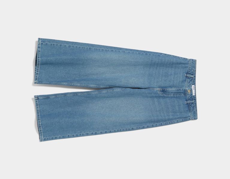 Bershka Denim Culottes Jeans Damen Hellblau | 8EhuS1Ns7PS