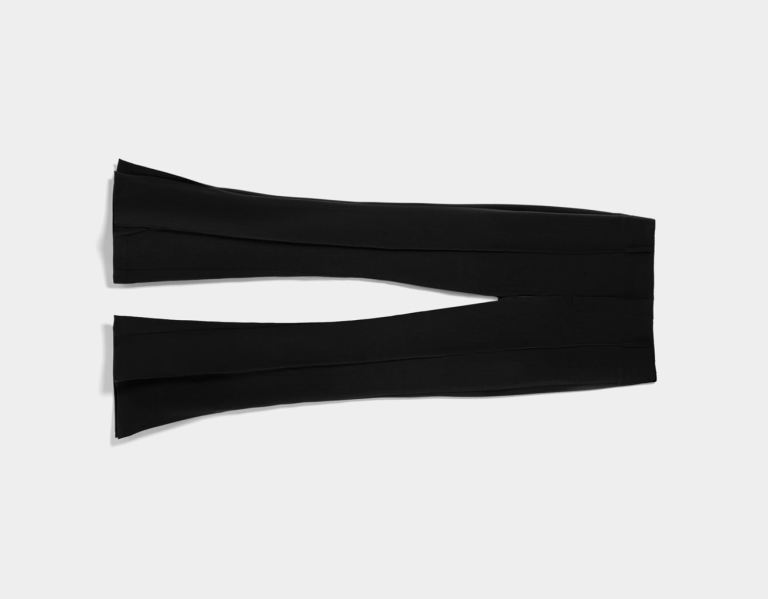 Bershka Flared Split Hem Pants Anzüge Damen Schwarz | KfJGk7kkNvG