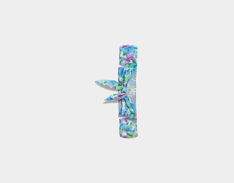 Bershka Floral Print Tied Oberteile Damen Blau | UHJwYJi6m9o