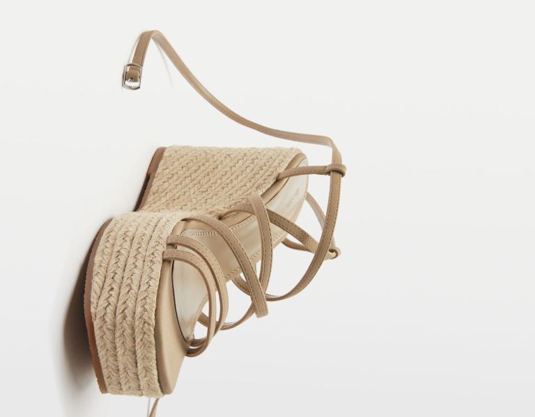 Bershka High-heel Plateau Sandalen Damen Khaki | ru1X62h7t0Z