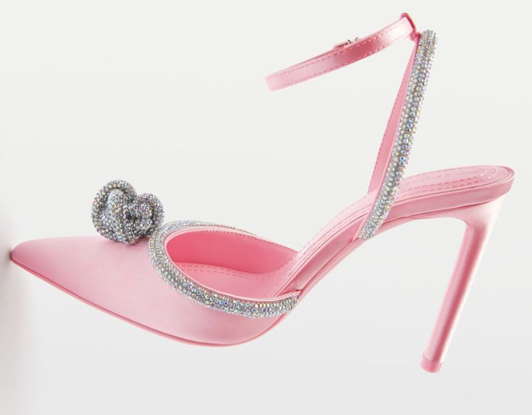 Bershka High-heel With Rhinestones Absätze Schuhe Damen Rosa | 6moYhxeRrPX