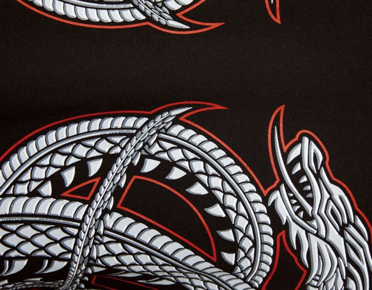 Bershka House Of Dragons Oversize Boxy-fit T-shirts Herren Schwarz | m9tCrwxrsI0