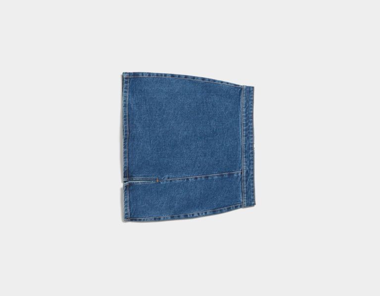 Bershka Kompfort Mini Denim Röcke Damen Blau | 5QCG6CFIln5