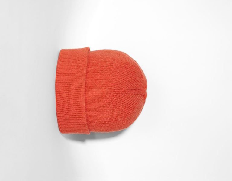 Bershka Kurzes Beanie Kappen Herren Orange | cYHSqy4WRZl