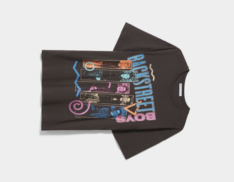 Bershka Kurzes Sleeve With Backstreet Boys Print T-shirts Damen Grau | DqcXhbe2sI6