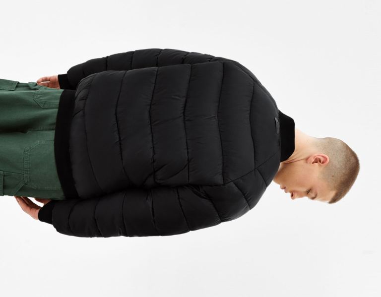 Bershka Laufschuhe Puffer Bomber Daunenjacken Herren Schwarz | E4JQsYJKpwM