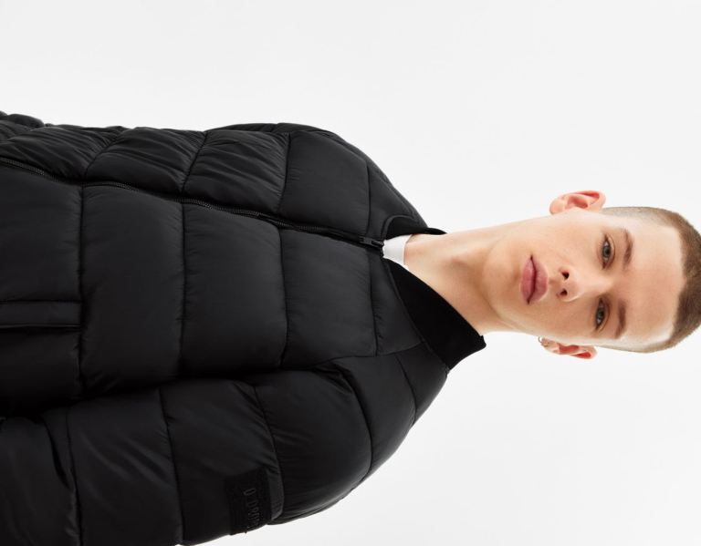 Bershka Laufschuhe Puffer Bomber Daunenjacken Herren Schwarz | E4JQsYJKpwM