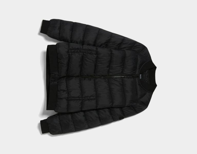 Bershka Laufschuhe Puffer Bomber Daunenjacken Herren Schwarz | E4JQsYJKpwM