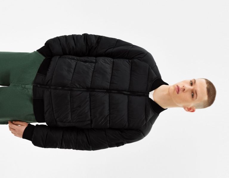 Bershka Laufschuhe Puffer Bomber Daunenjacken Herren Schwarz | E4JQsYJKpwM