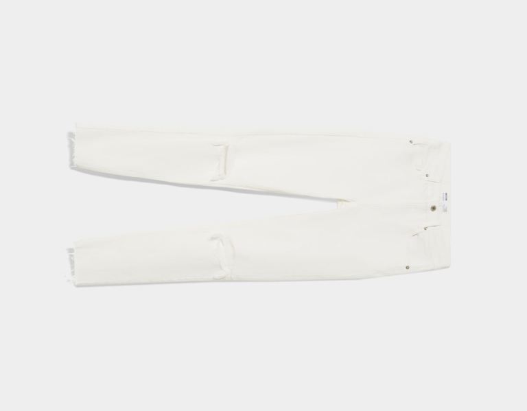 Bershka Low-rise Schlank Jeans Damen Weiß | OoCjx019mSl