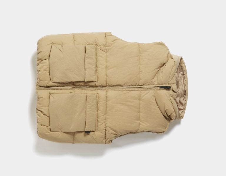 Bershka Mit Kapuze Puffer Vest Daunenjacken Herren Braun | ogdkjxgoc2B