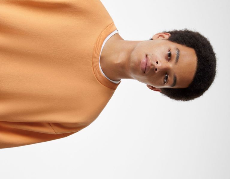 Bershka Oversize Crew Neck Sweatshirts Herren Orange | 7DHuazFoQ4y