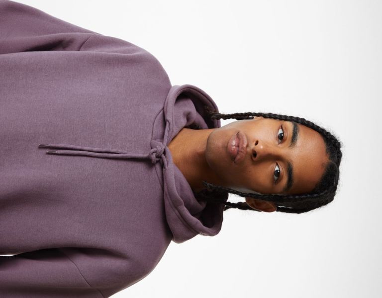 Bershka Oversize Hoodie Trainingsanzug Herren Lila | GyxRkVJntOe