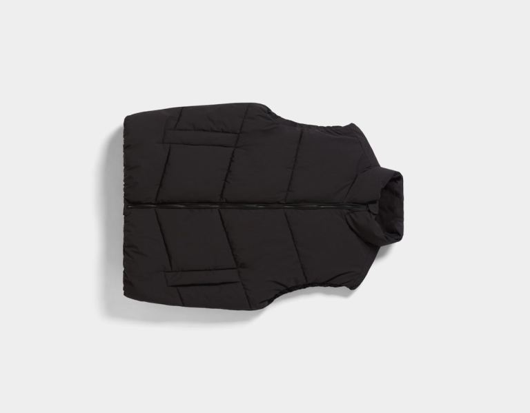 Bershka Puffer Gilet Oberbekleidung Herren Schwarz | Uxe7zoIBhWY