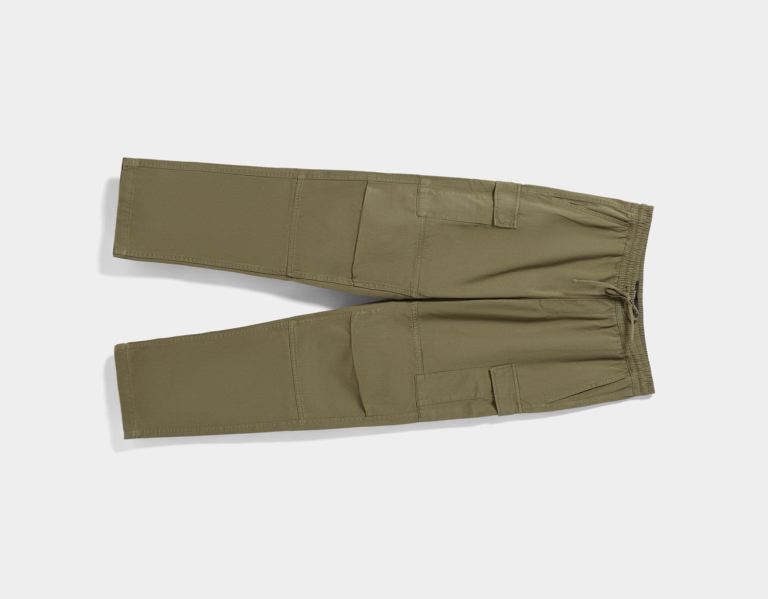 Bershka Regular-fit Sweatpants-style Pants Cargo Herren Khaki | az57aLm6e4J