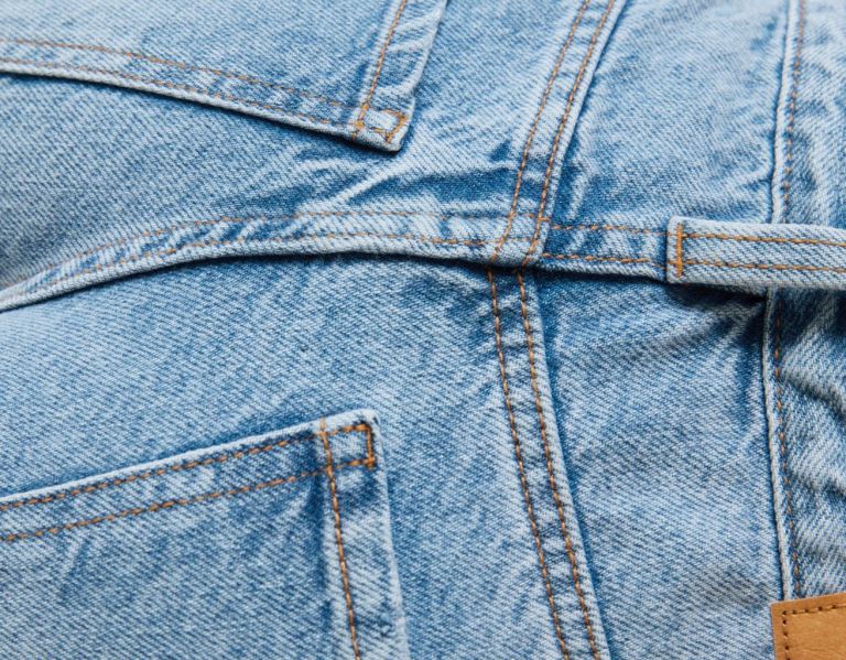 Bershka Ripped Weite-leg ’90s Jeans Damen Hellblau | 2gKrQKuN4yX