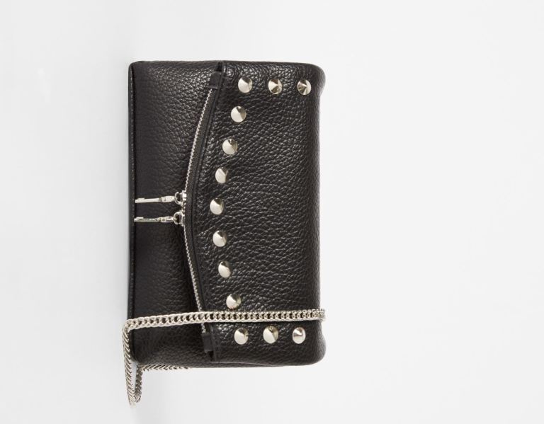 Bershka Studded Crossbody Tasche Damen Schwarz | KEiPqAjI3cO