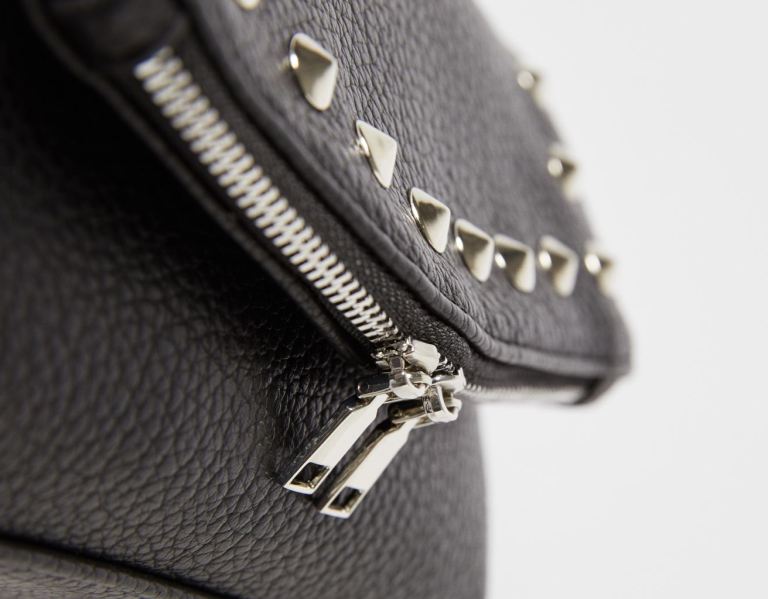 Bershka Studded Crossbody Tasche Damen Schwarz | KEiPqAjI3cO