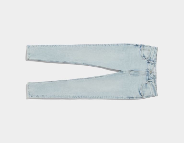 Bershka Super Schlank Jeans Herren Hellblau | iGRTMY8OQ7v