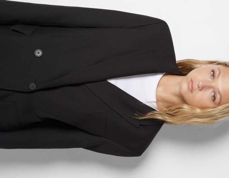 Bershka Tailored Blazer With Buttons Anzüge Damen Schwarz | NvXud43kKpv