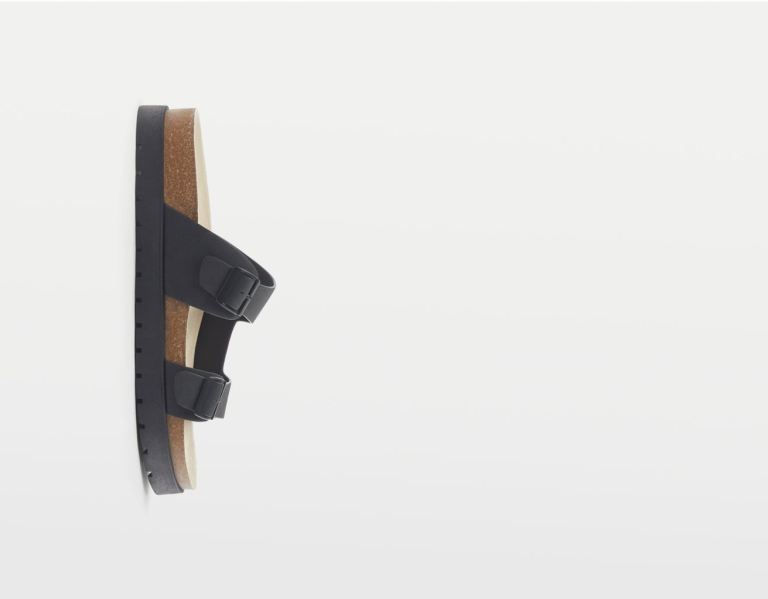 Bershka With Straps And Buckles Sandalen Herren Schwarz | g49hrxM1Qyp