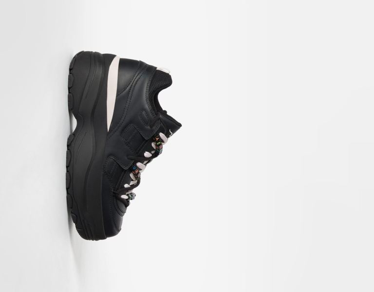 Bershka Xl With Decorative Details Sneakers Damen Schwarz | WaRnRJcICEk