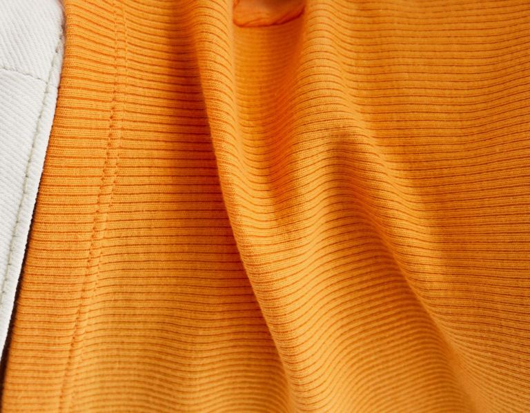 Bershka Ärmellose Gerippt Oberteile Damen Orange | Sih9xA5Xe4e