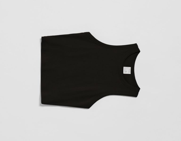 Bershka Ärmellose Gerippt Top T-shirts Damen Schwarz | JyD6OcvX9e8